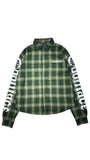 Godmade Broken Script Green Flannel