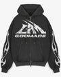 Godmade Washed Grey Zip Hoodie