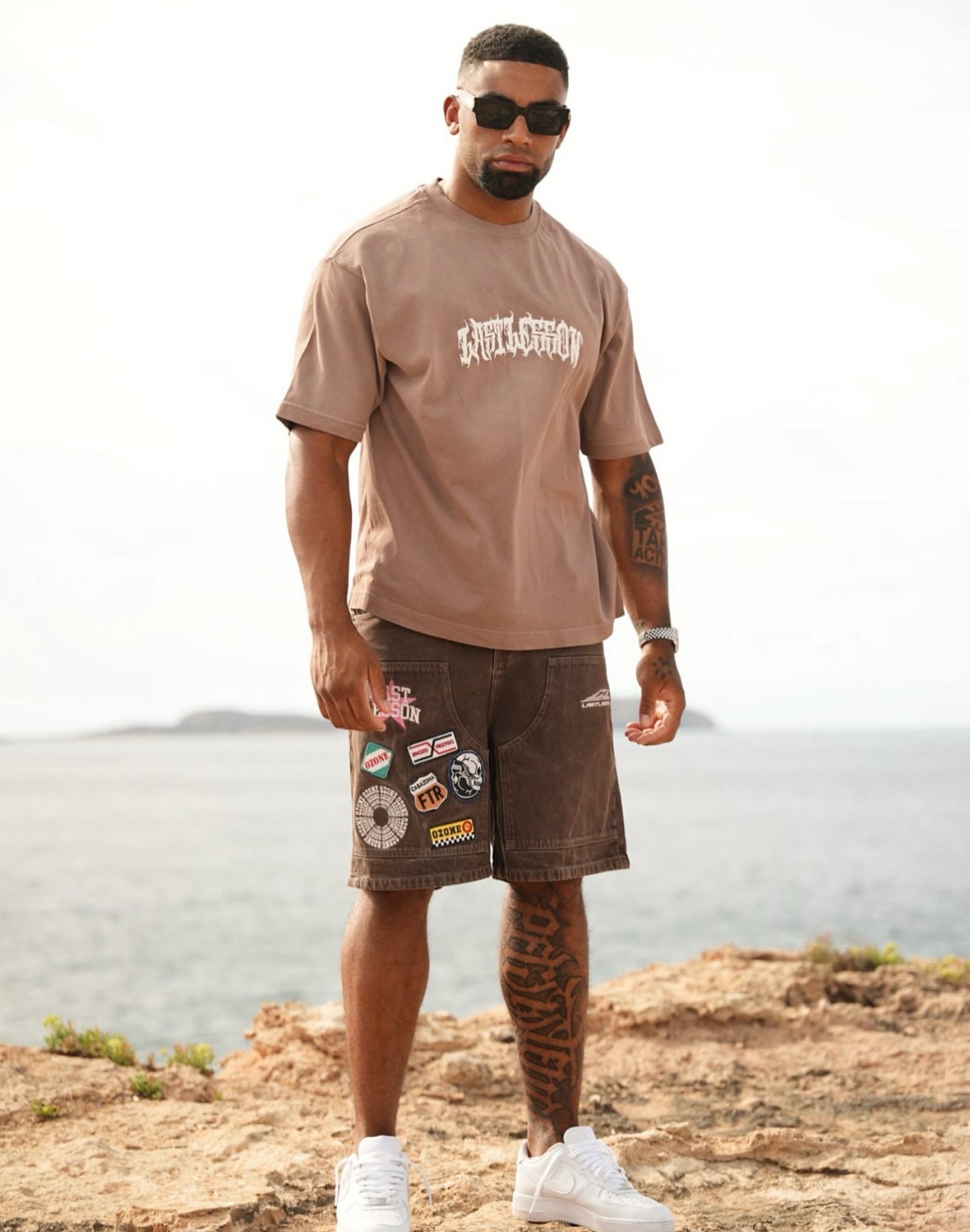 Last Lesson Brown Script T-Shirt