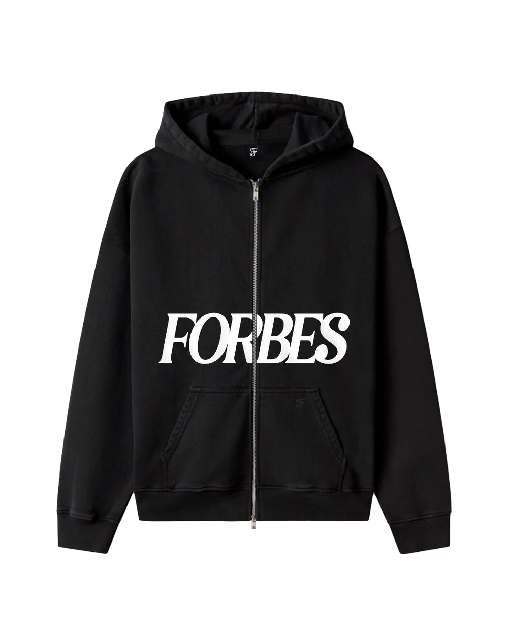 Forbes Slanted Print Zip Hoodie