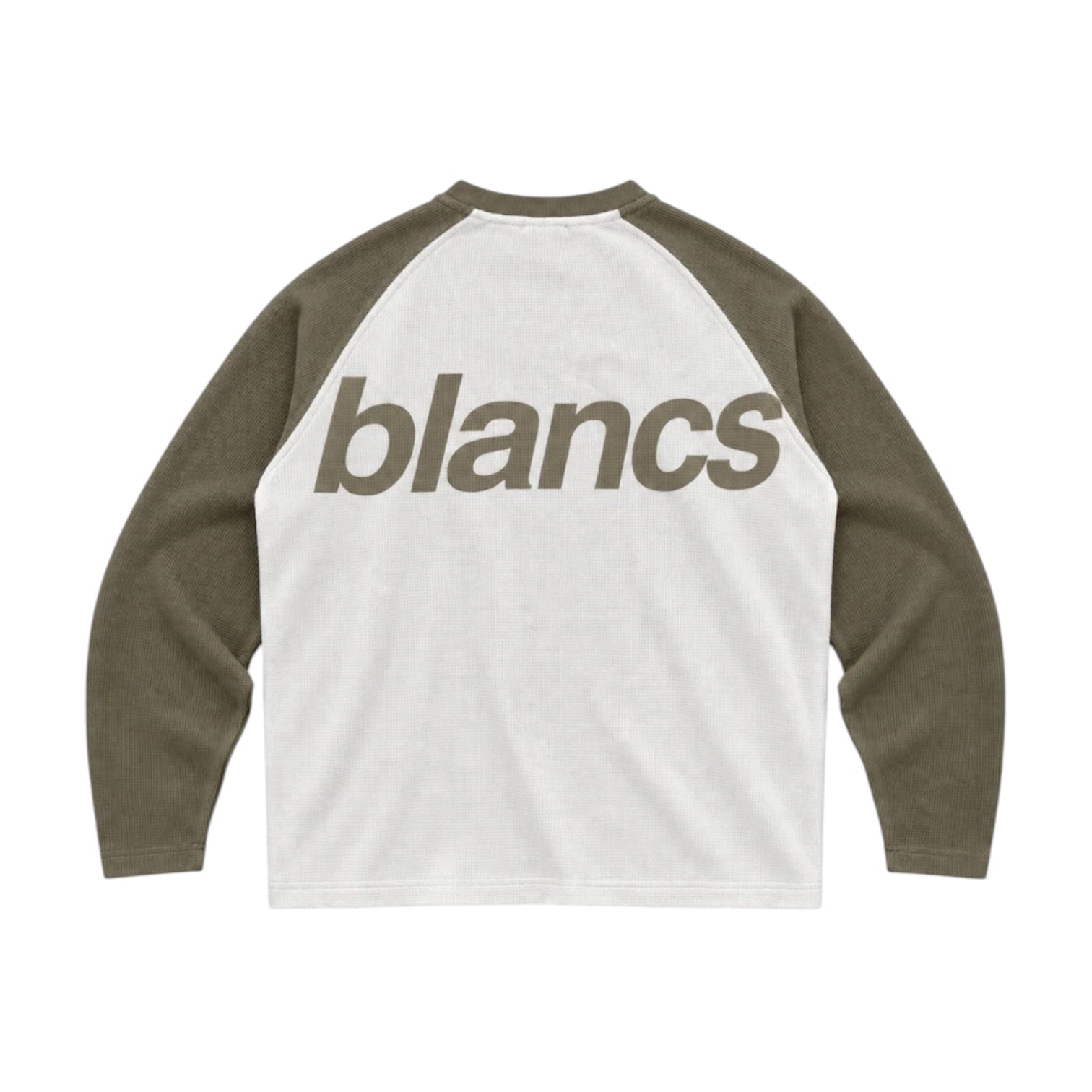 BLANCS RAGLAN WAFFLE KNIT - KHAKI