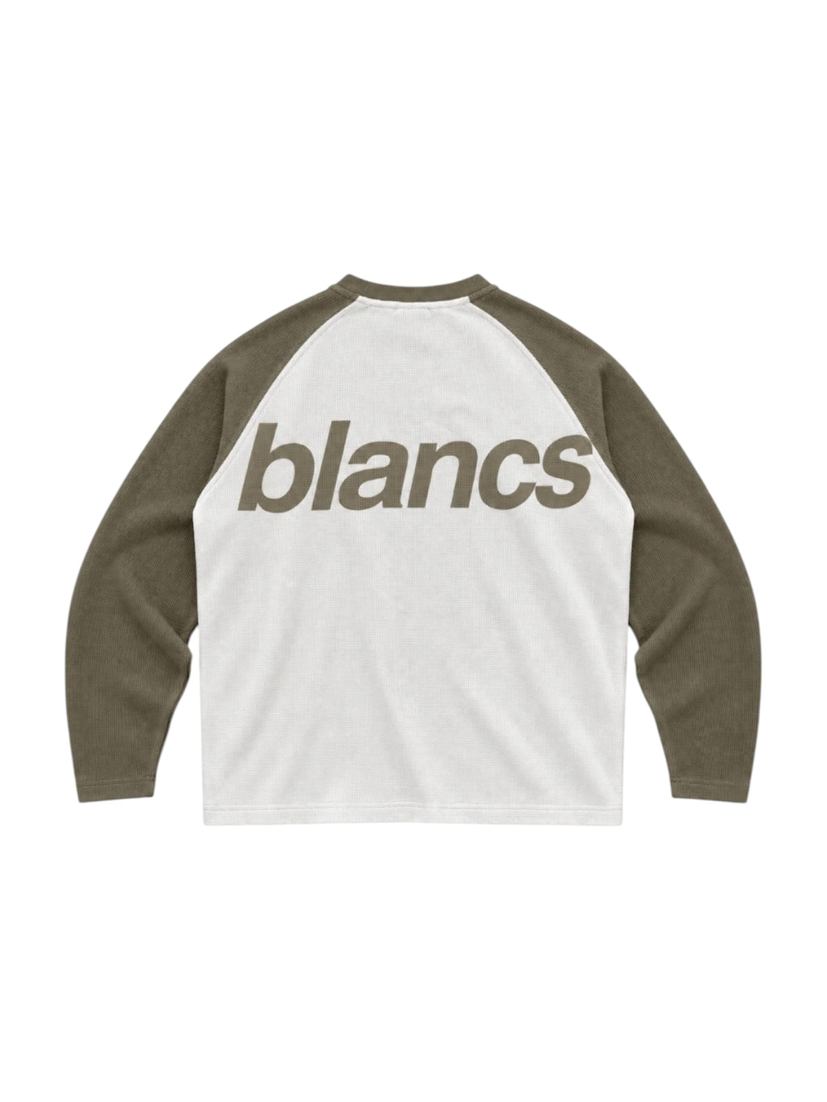 BLANCS RAGLAN WAFFLE KNIT - KHAKI