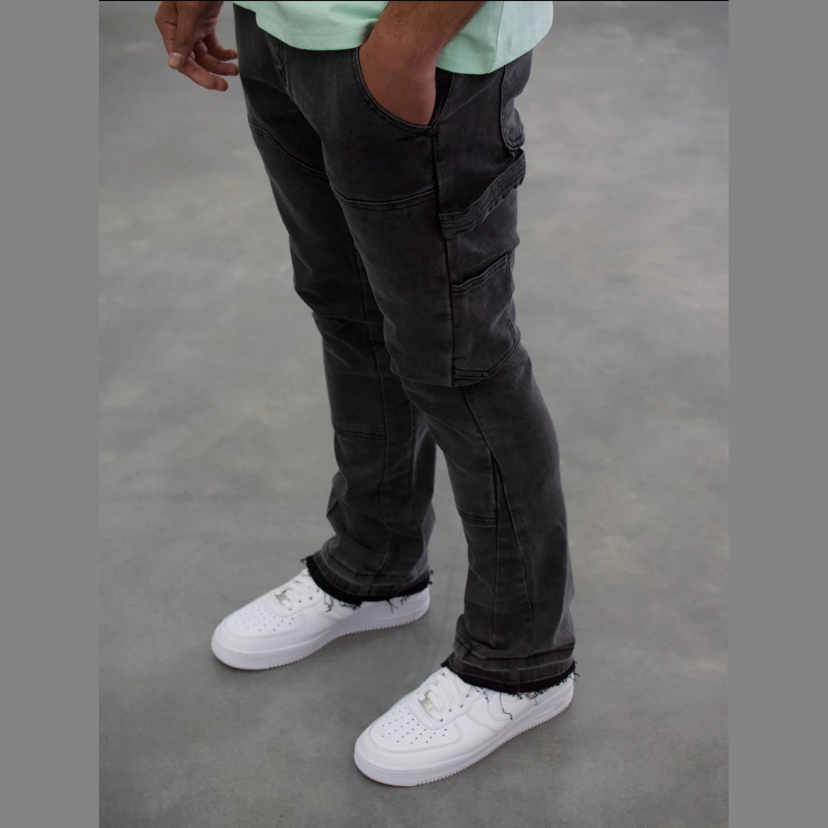 Siarr Carpenter Jeans ‘Washed Black’