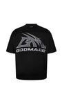 GODMADE LOGO WASHED BLACK TEE