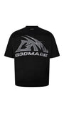 Godmade Logo Washed Black Tee