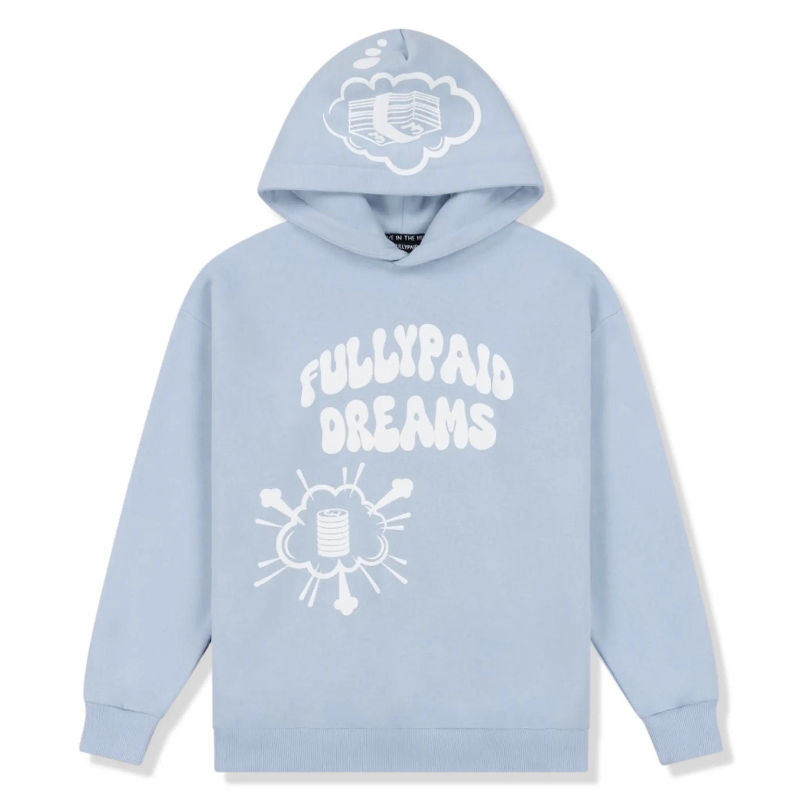 Fully Paid Dreams Hoodie Sky Blue/White