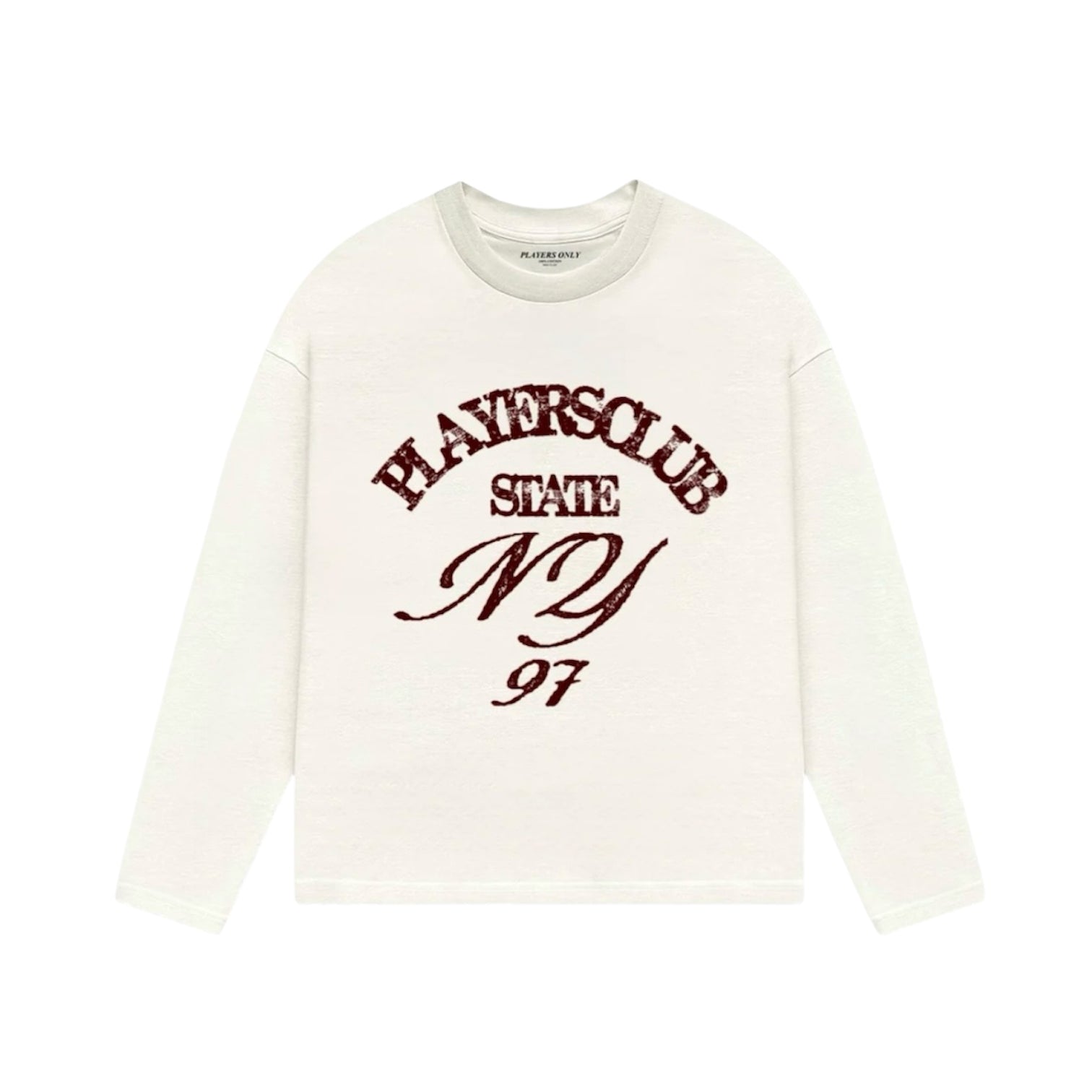 PLAYERS ONLY ECRU NY LONG SLEEVE