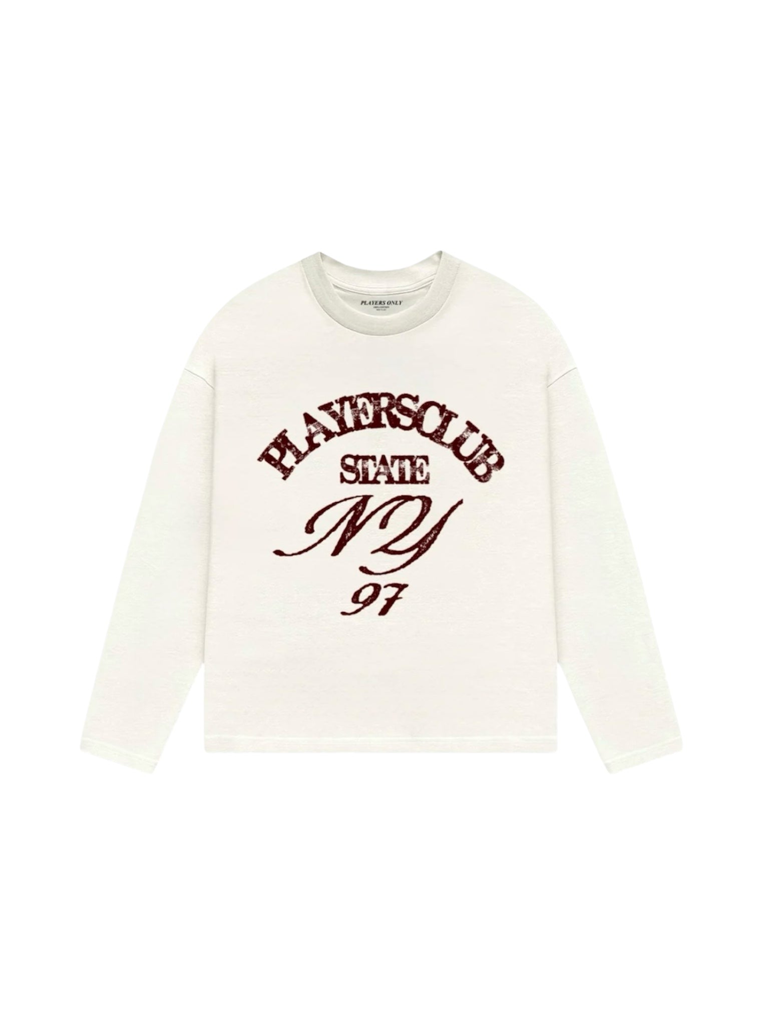 PLAYERS ONLY ECRU NY LONG SLEEVE