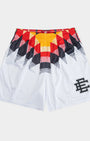 Eric Emanuel White/Black/Red/Yellow Shorts