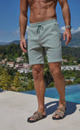 BELIER EDWIN TEXTURED SHORT SAGE
