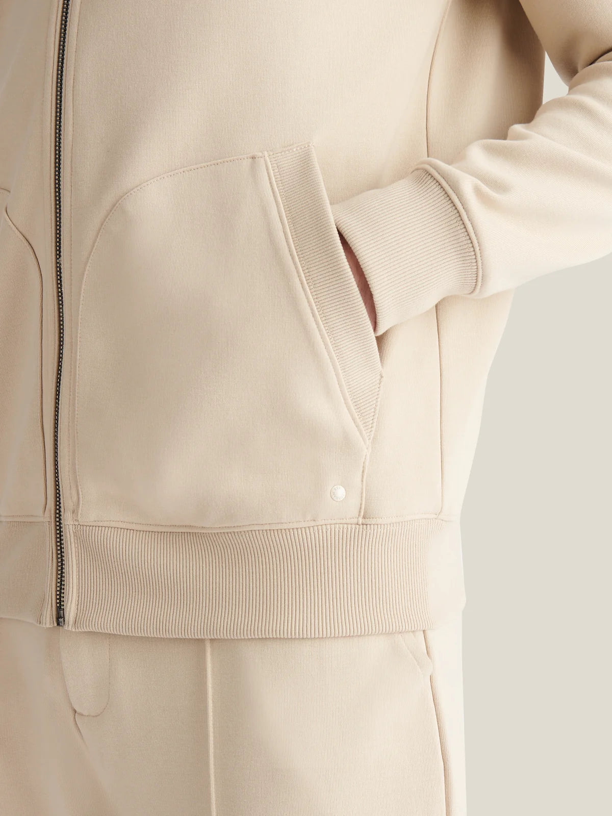 PECKHAM RYE Riva Zip Hooded Jacket in Peyote