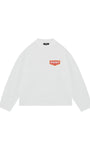 SUMMIT PATCH LOGO LONG SLEEVE T SHIRT WHITE
