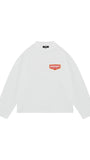 SUMMIT PATCH LOGO LONG SLEEVE T SHIRT WHITE