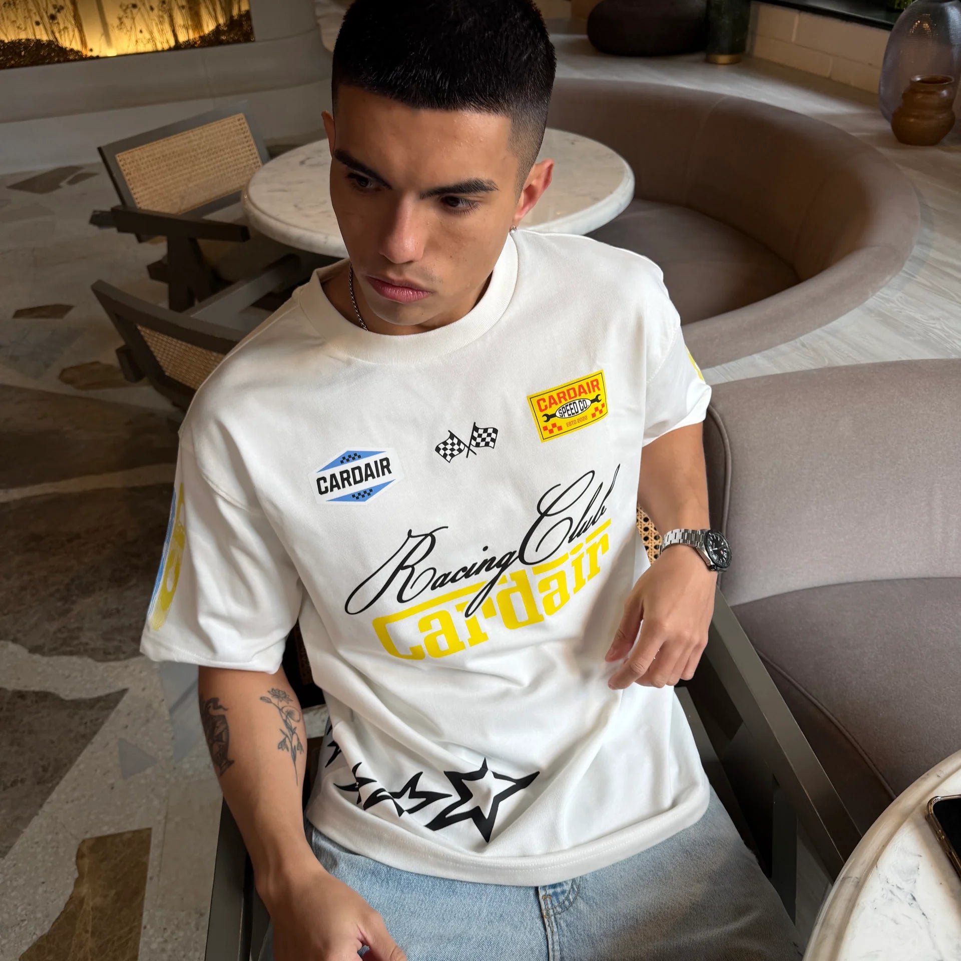 Cardair Racing Club T Shirt - White, alternate view 2