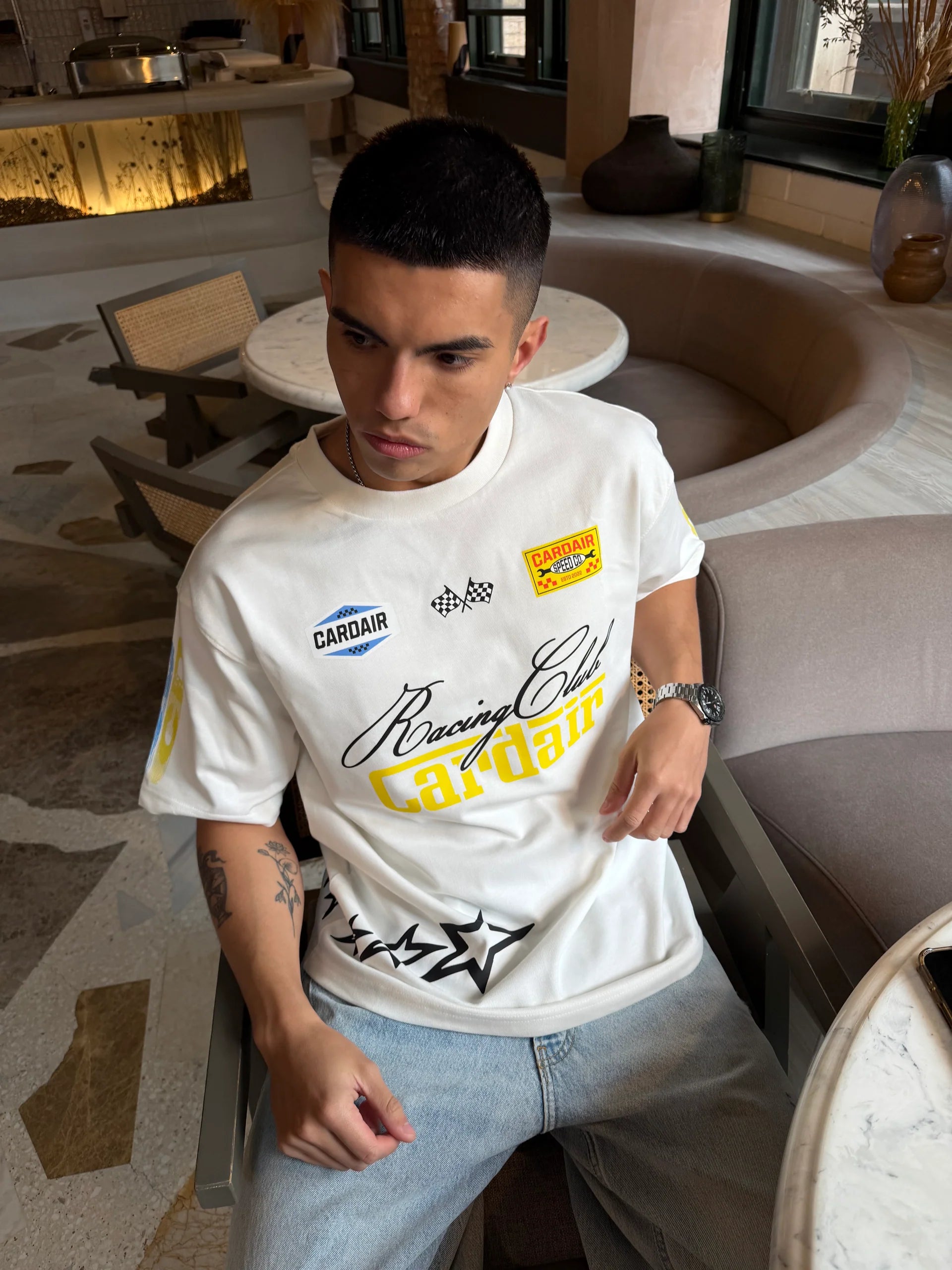 Cardair Racing Club T Shirt - White, alternate view 2