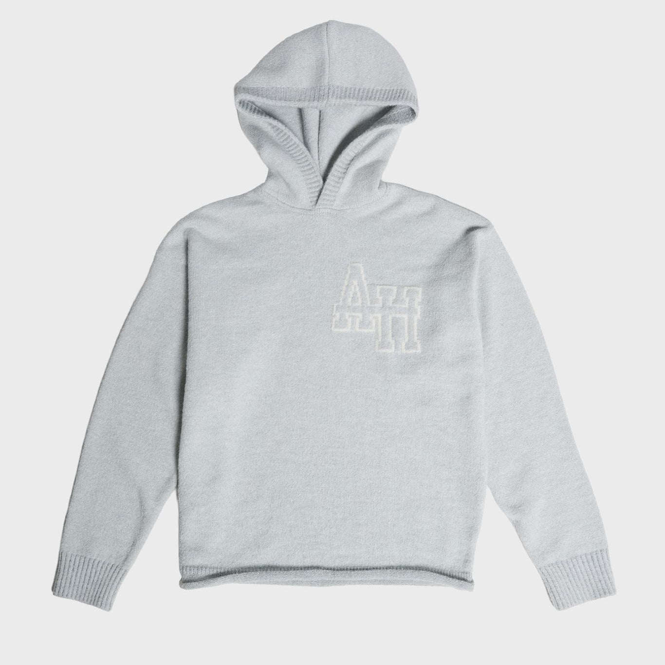 Annie Hood Knitted Hoodie Grey