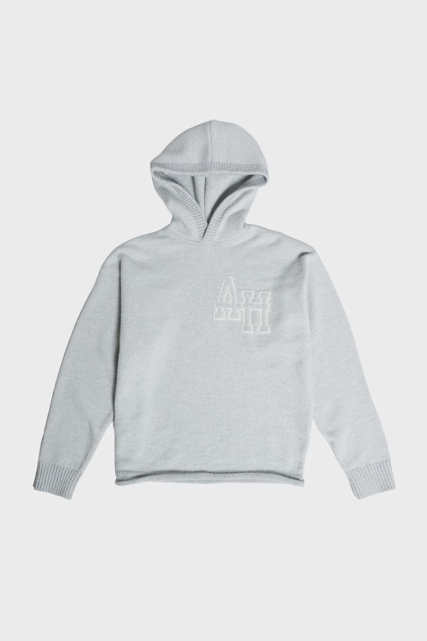 Annie Hood Knitted Hoodie Grey
