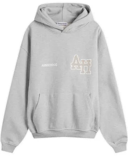 Annie Hood College Logo Pullover Grey