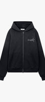 Siarr Star Zip Hoodie Black