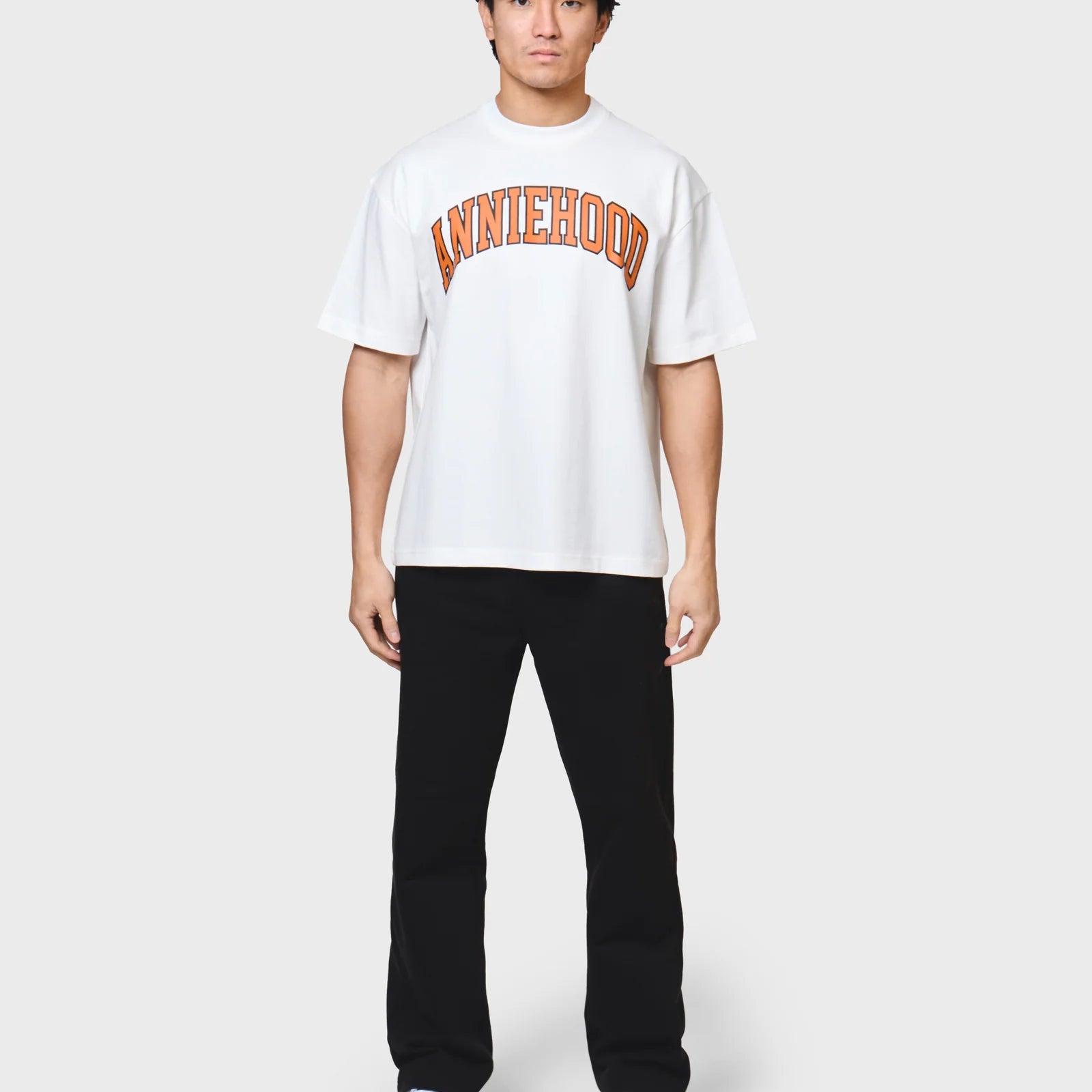 Annie Hood College Arch White T Shirt