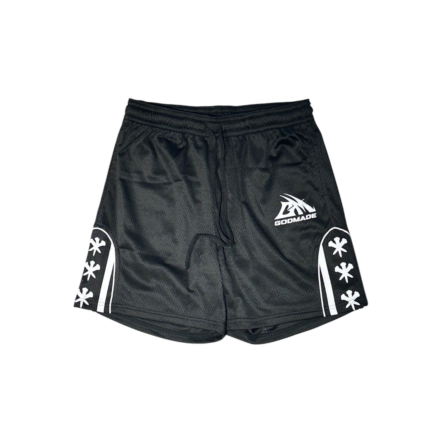 GODMADE RALLEY BLACK SHORTS