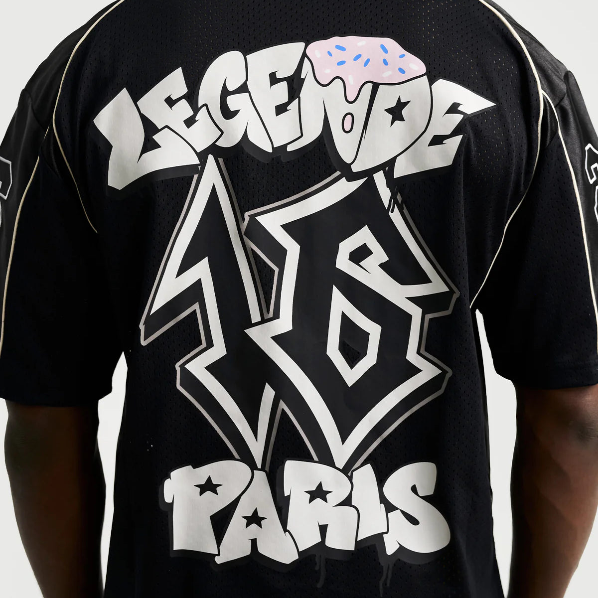 LEGENDE GRAFFITI MESH JERSEY BLACK
