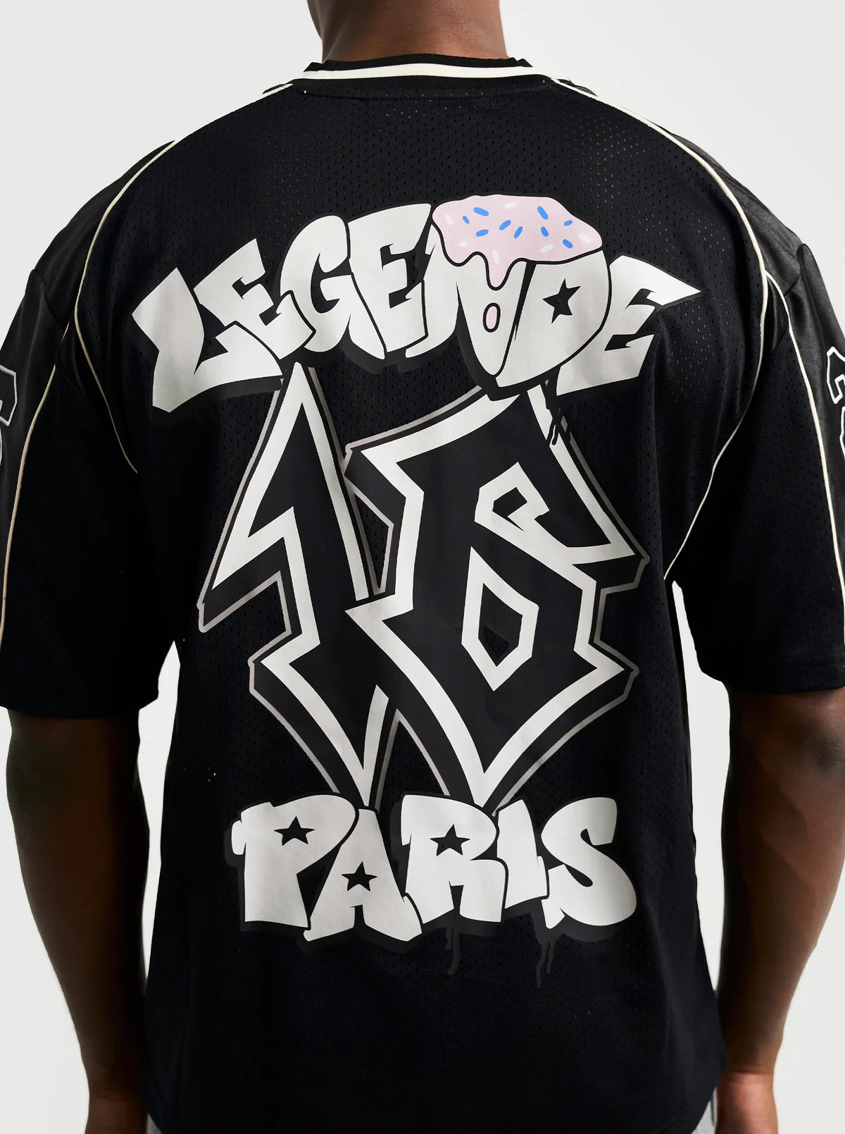 LEGENDE GRAFFITI MESH JERSEY BLACK
