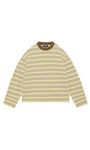 SUMMIT HEAVYWEIGHT LONG SLEEVE T SHIRT YELLOW STRIPE