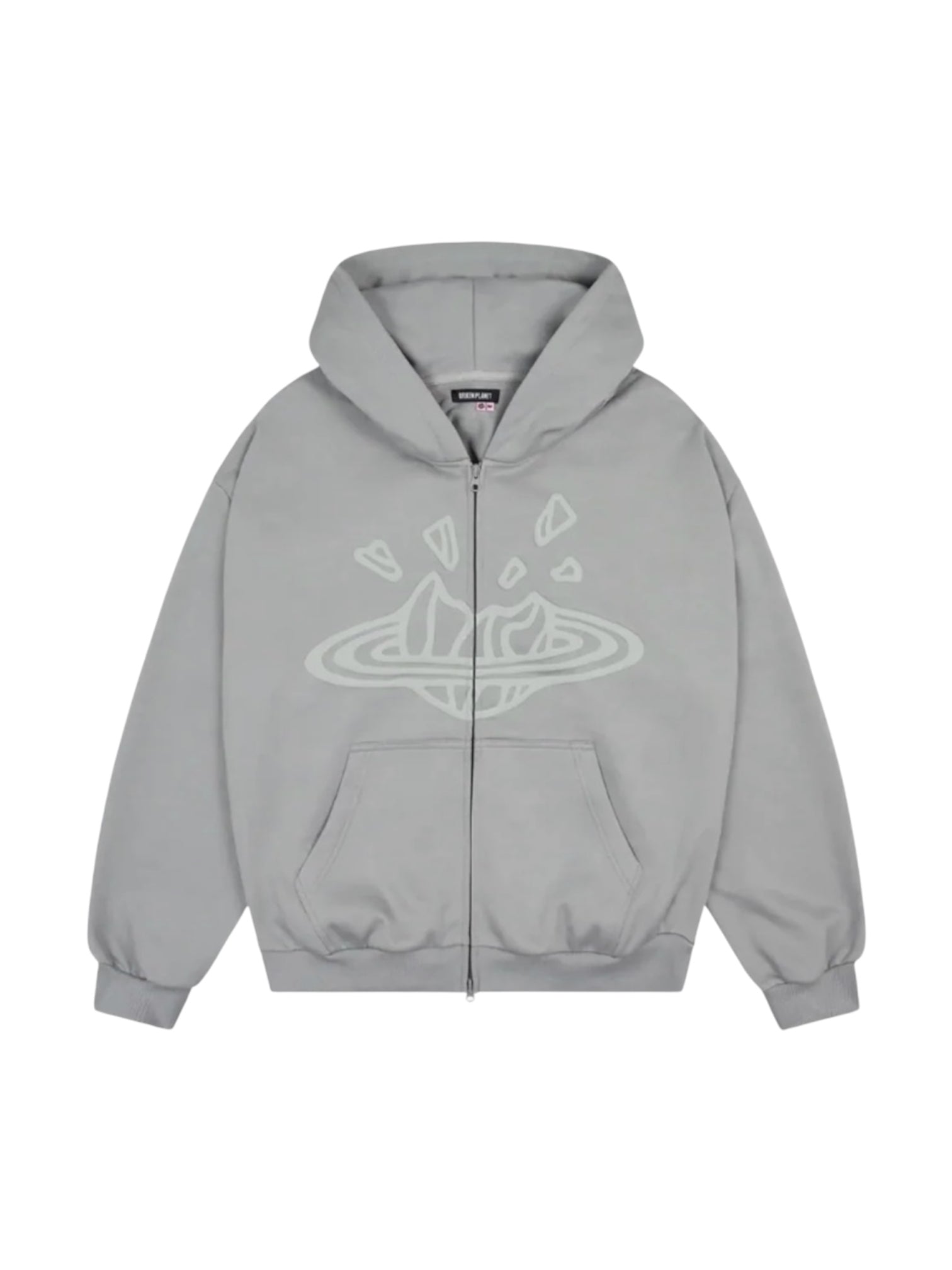 Broken Planet Zip Up Gunmetal Grey