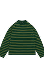 SUMMIT HEAVYWEIGHT LONG SLEEVE T SHIRT BOTTLE/YELLOW STRIPE