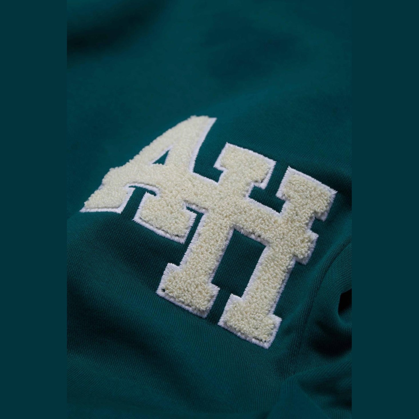Annie Hood College Logo Hoody Forest Green, alternate view 2