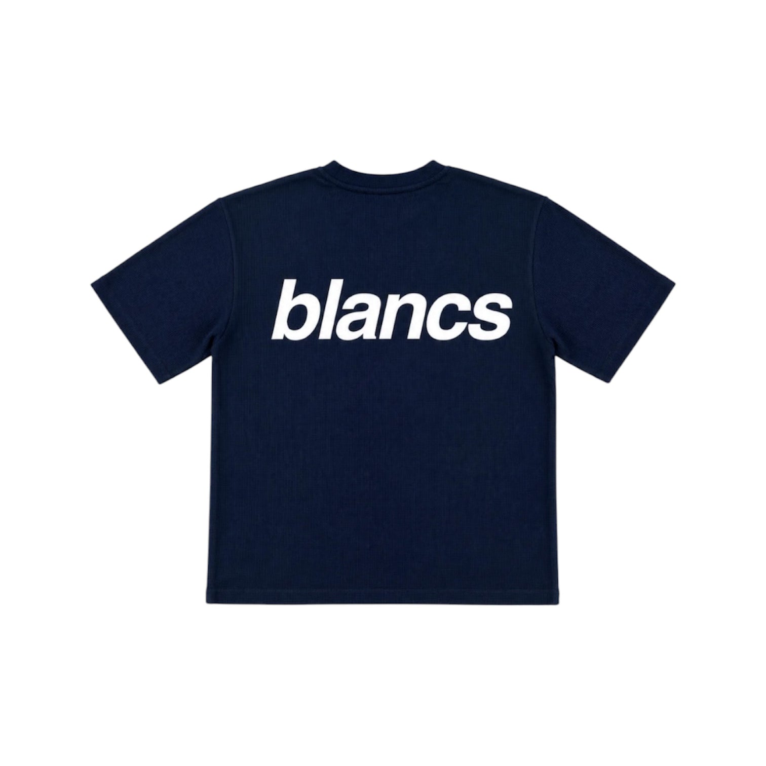 BLANCS WAFFLE KNIT SHORT SLEEVE NAVY
