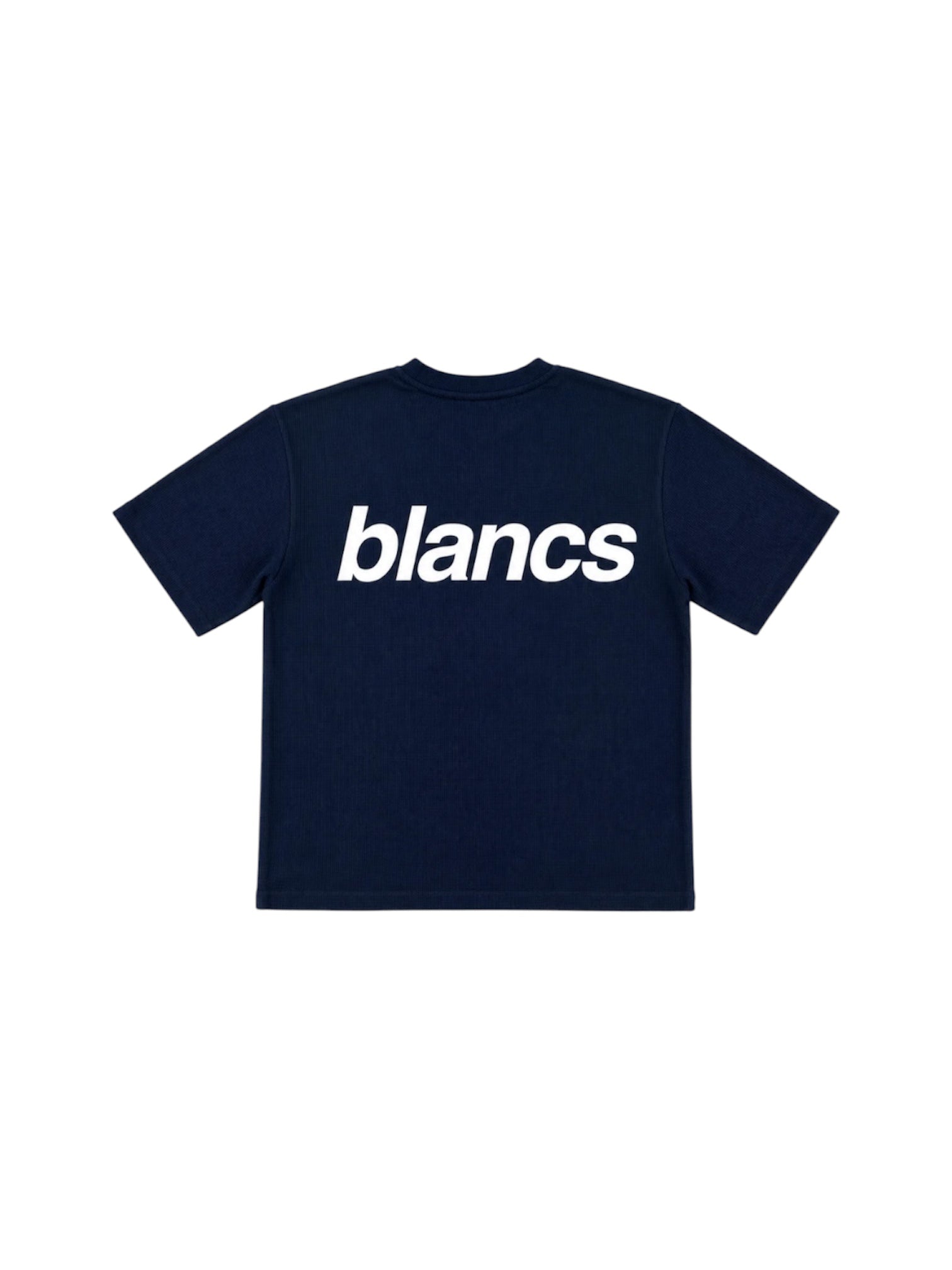 Blancs Waffle Knit Short Sleeve Navy