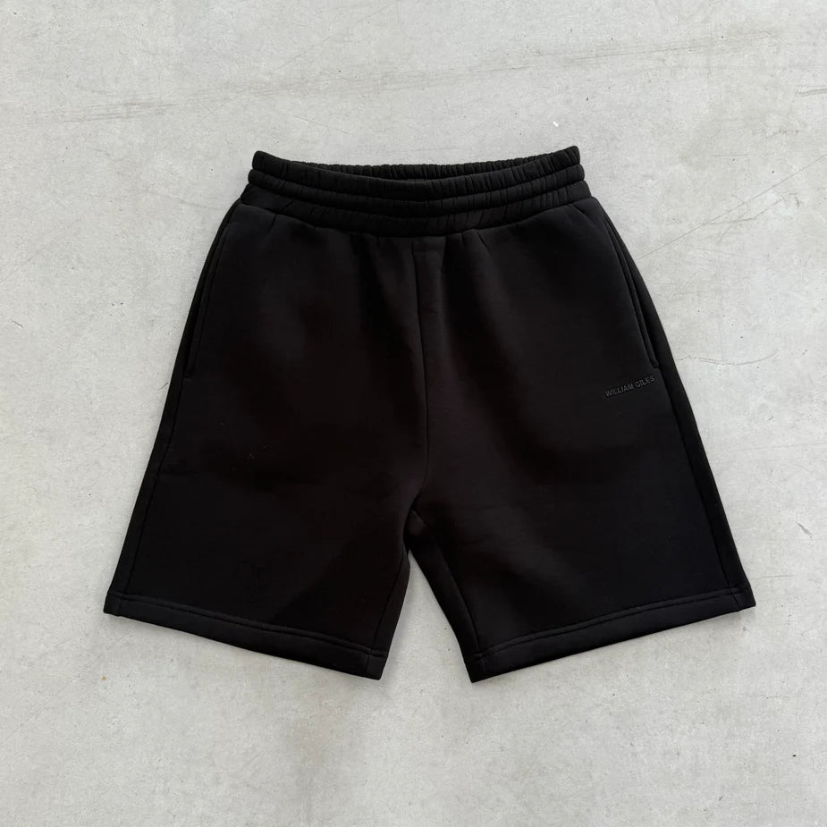 William Giles Black Sweatshort