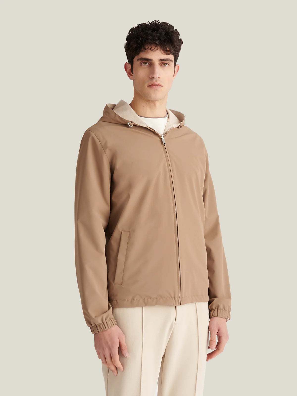 PECKHAM RYE Sloane Reversible Hooded Jacket in Caribou