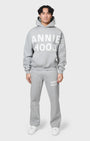 Annie Hood Appliqué Hoody Grey