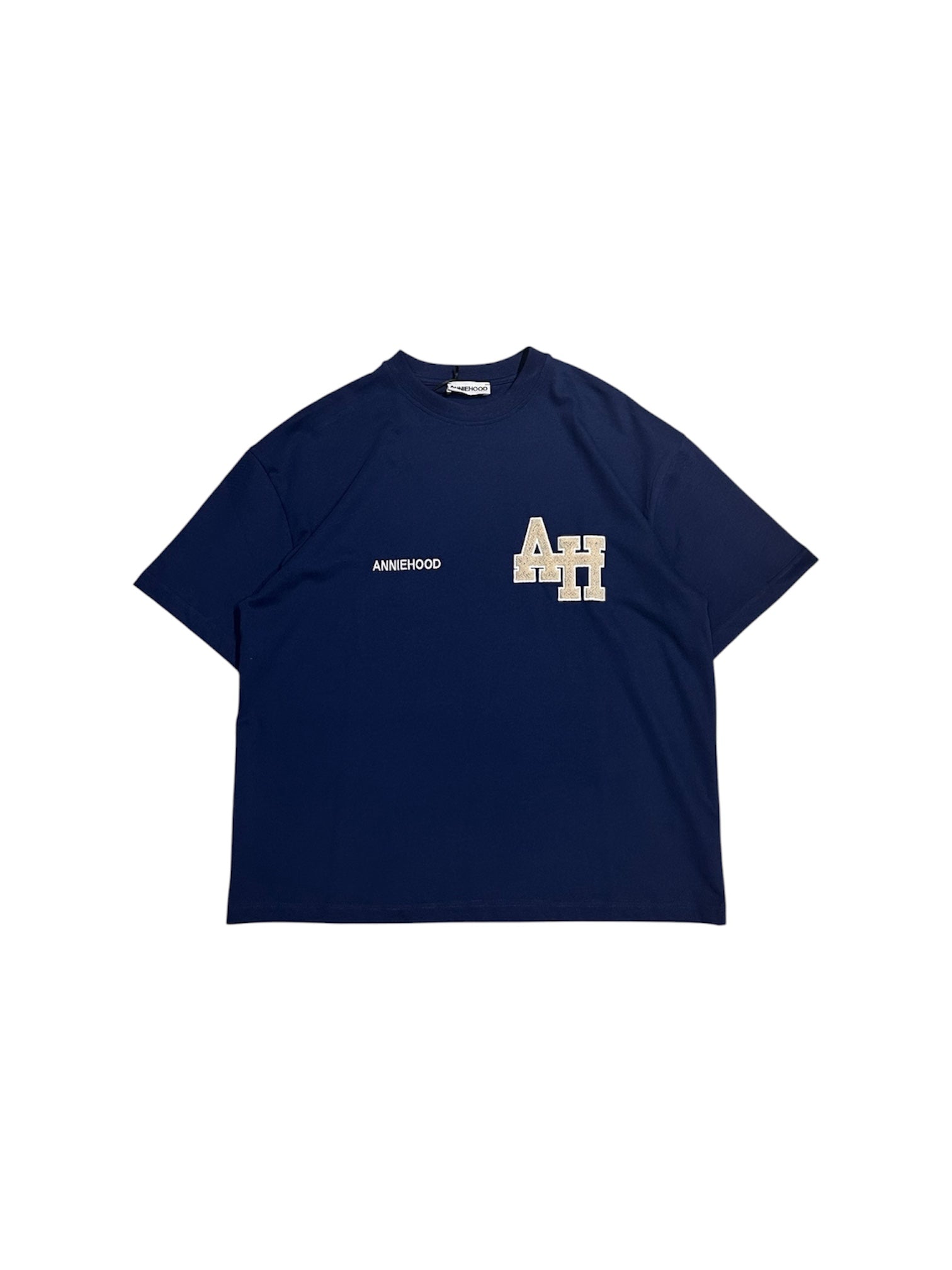 Annie Hood Blue College Logo Tee