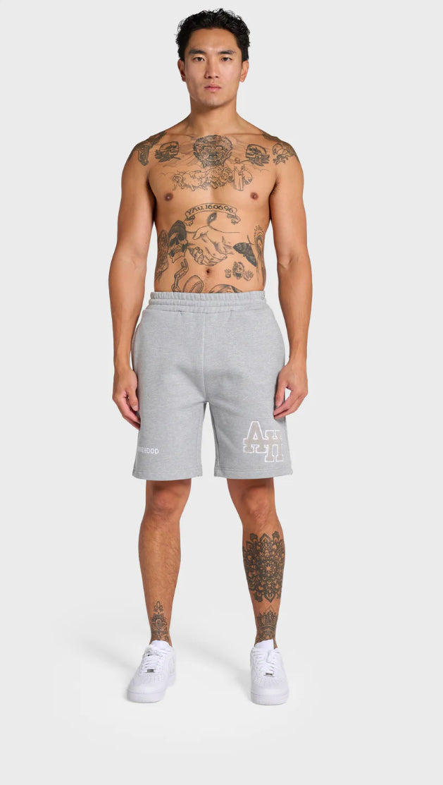 Annie Hood College Logo Grey Shorts