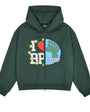 Broken Planet Market My Planet Zip Up Hoodie ‘Emerald Green’