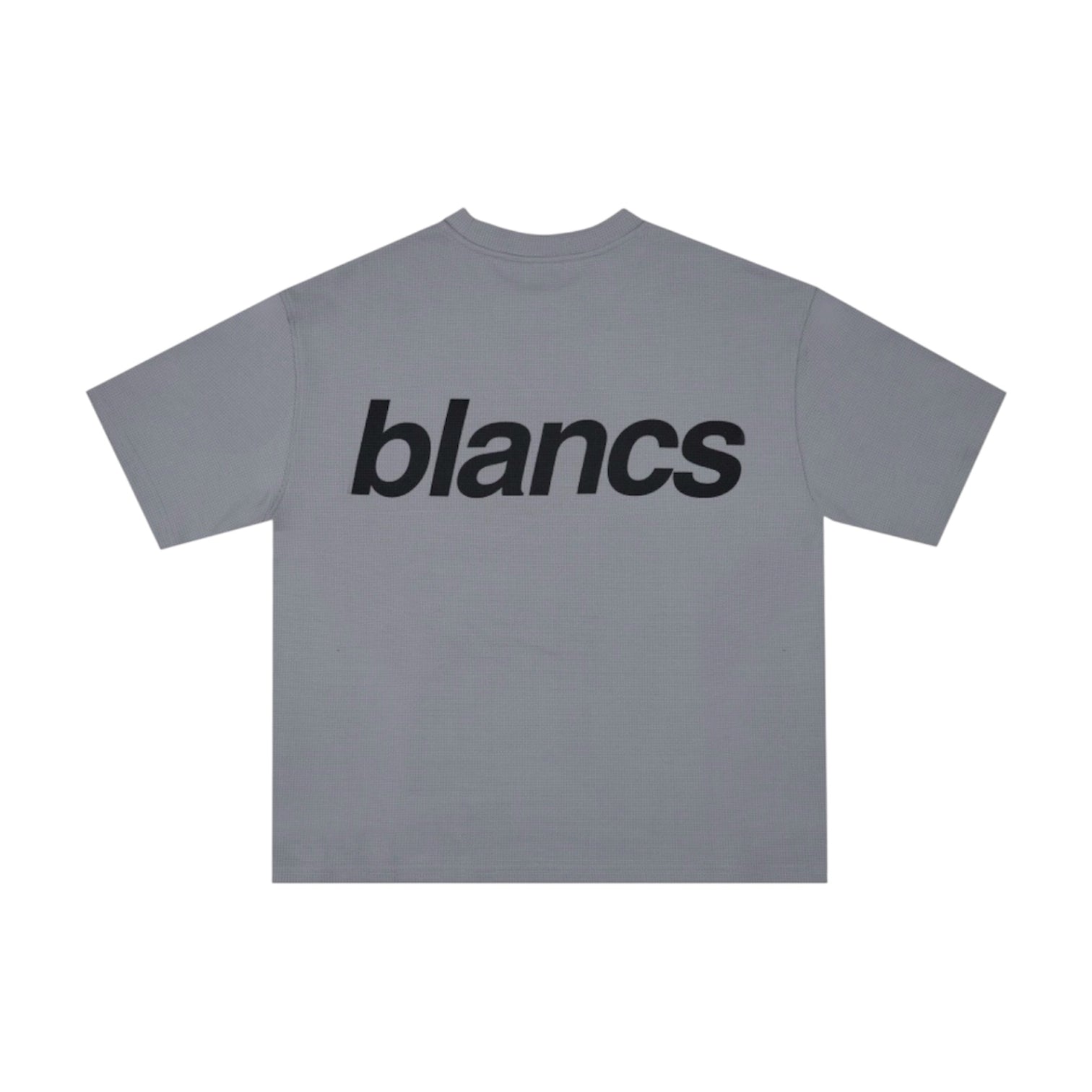 BLANCS WAFFLE KNIT SHORT SLEEVE GREY