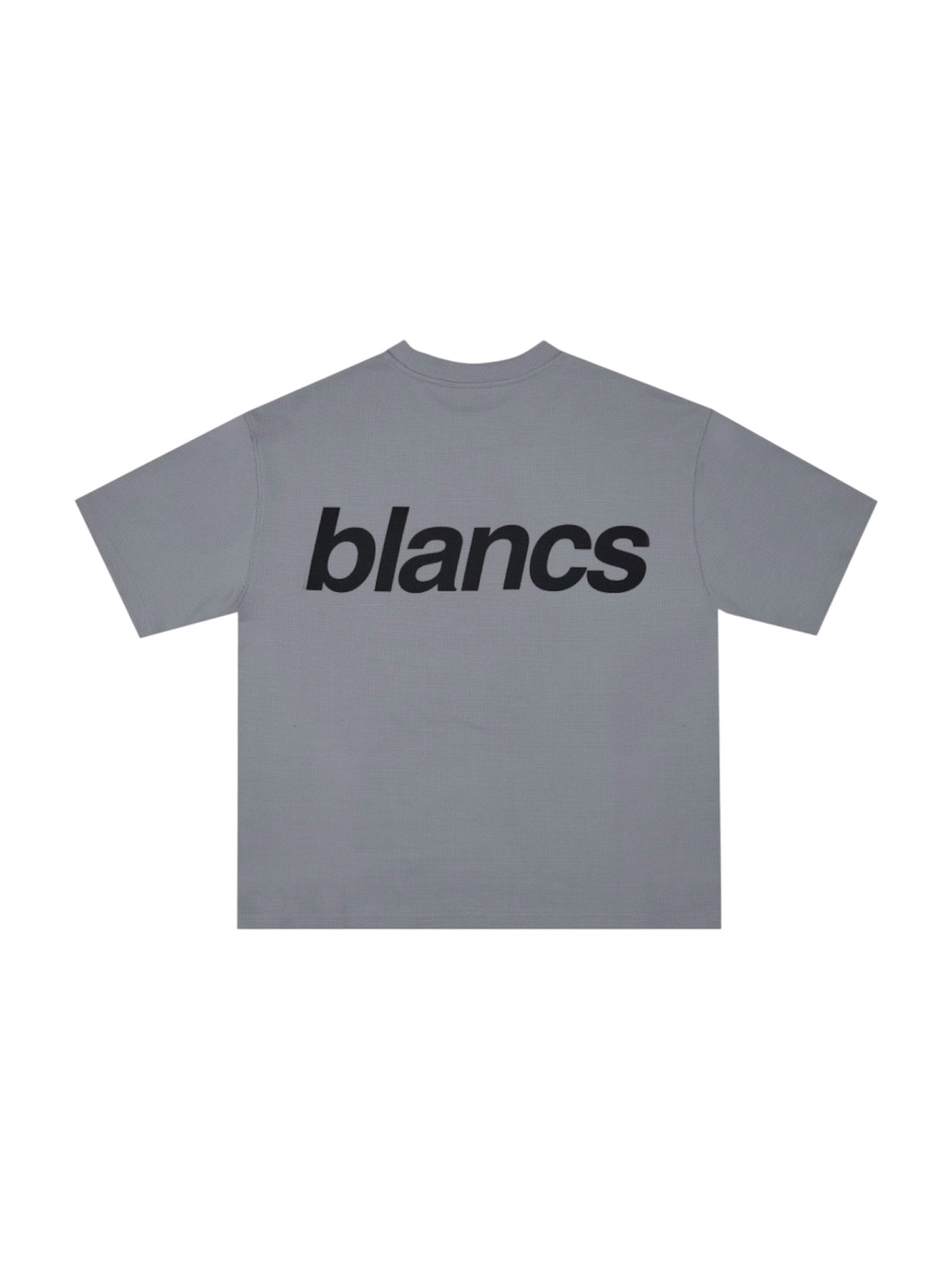 BLANCS WAFFLE KNIT SHORT SLEEVE GREY