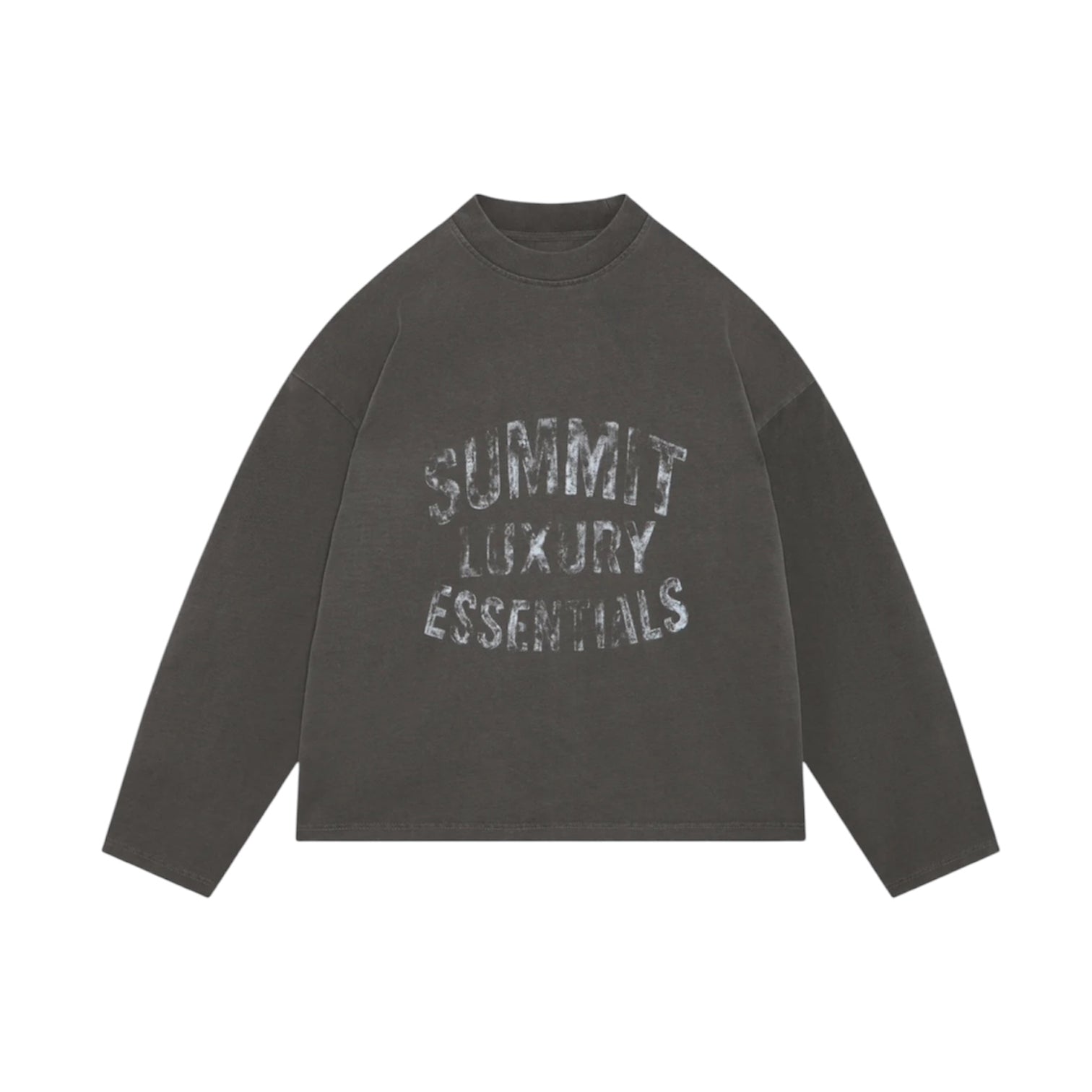 SUMMIT WATERCOLOUR LUXURY ESSENTIALS LONG SLEEVE - VINTAGE GREY