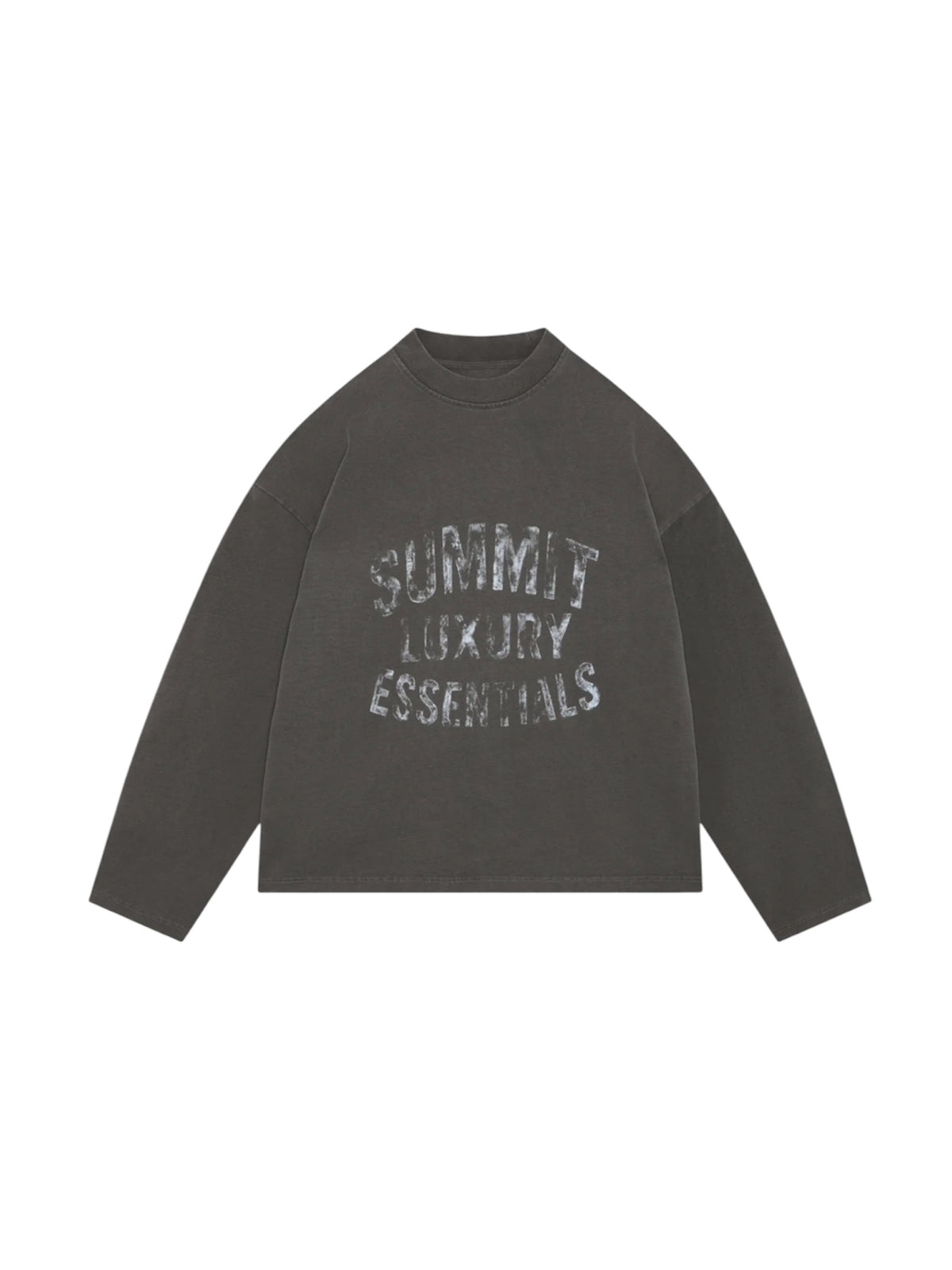 SUMMIT WATERCOLOUR LUXURY ESSENTIALS LONG SLEEVE - VINTAGE GREY