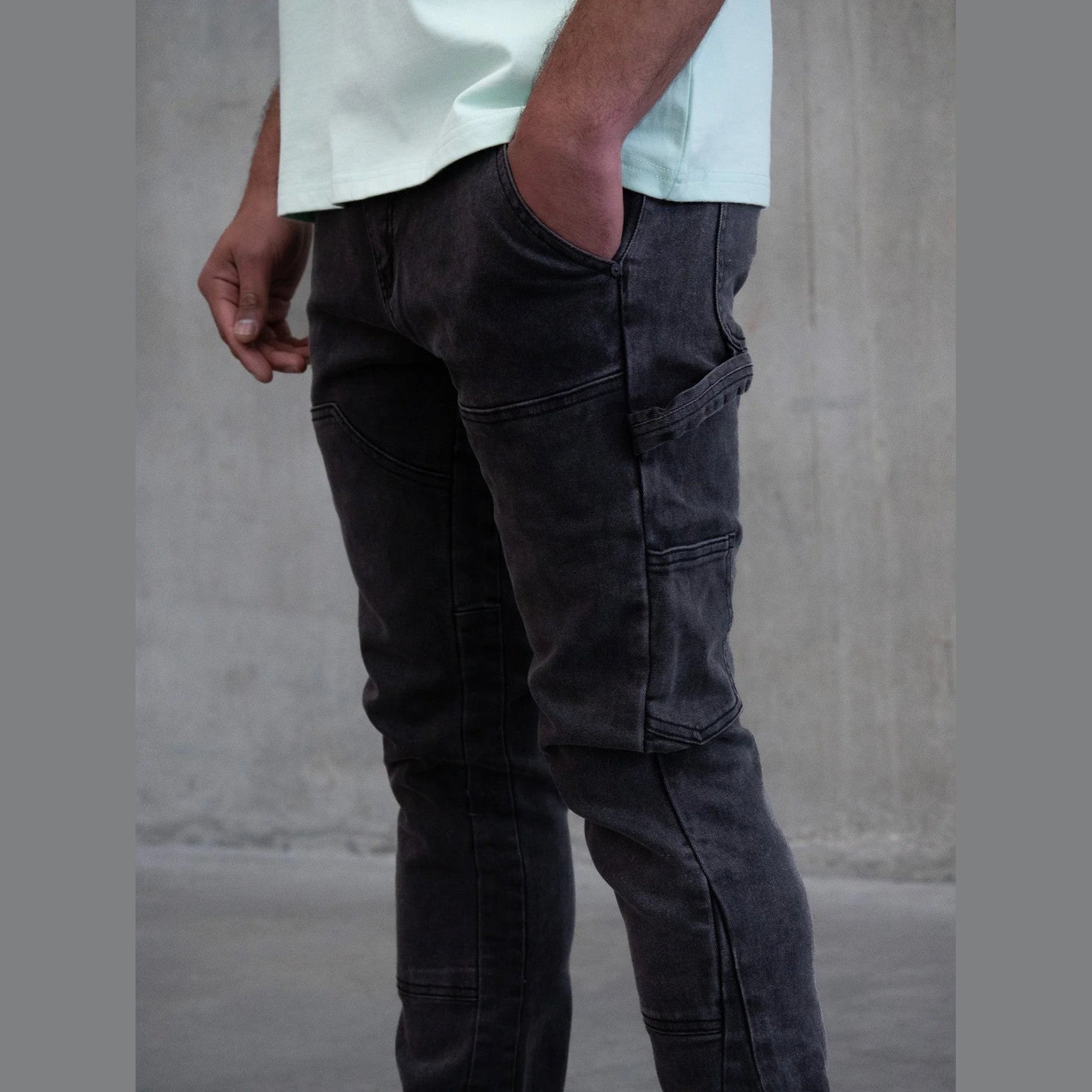 Siarr Carpenter Jeans ‘Washed Black’
