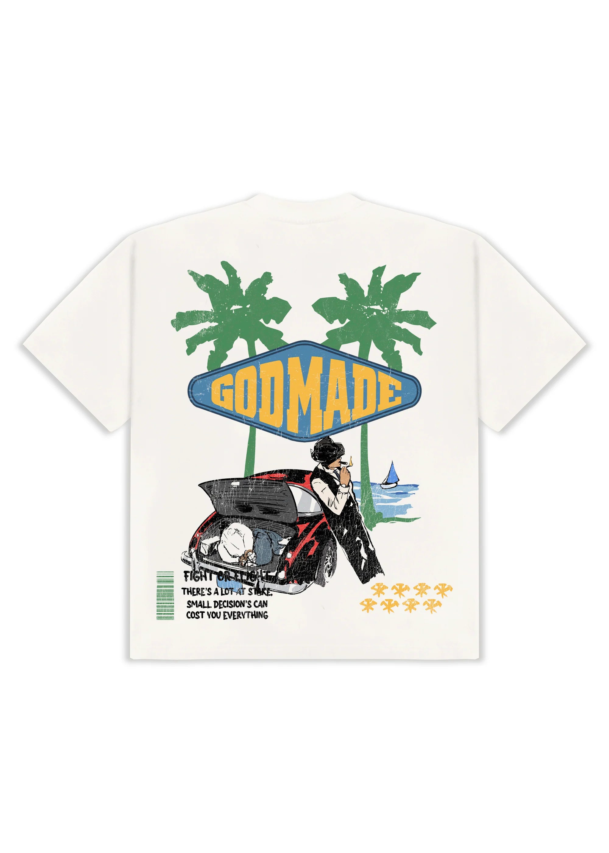 Godmade Ocean Side T Shirt Off White