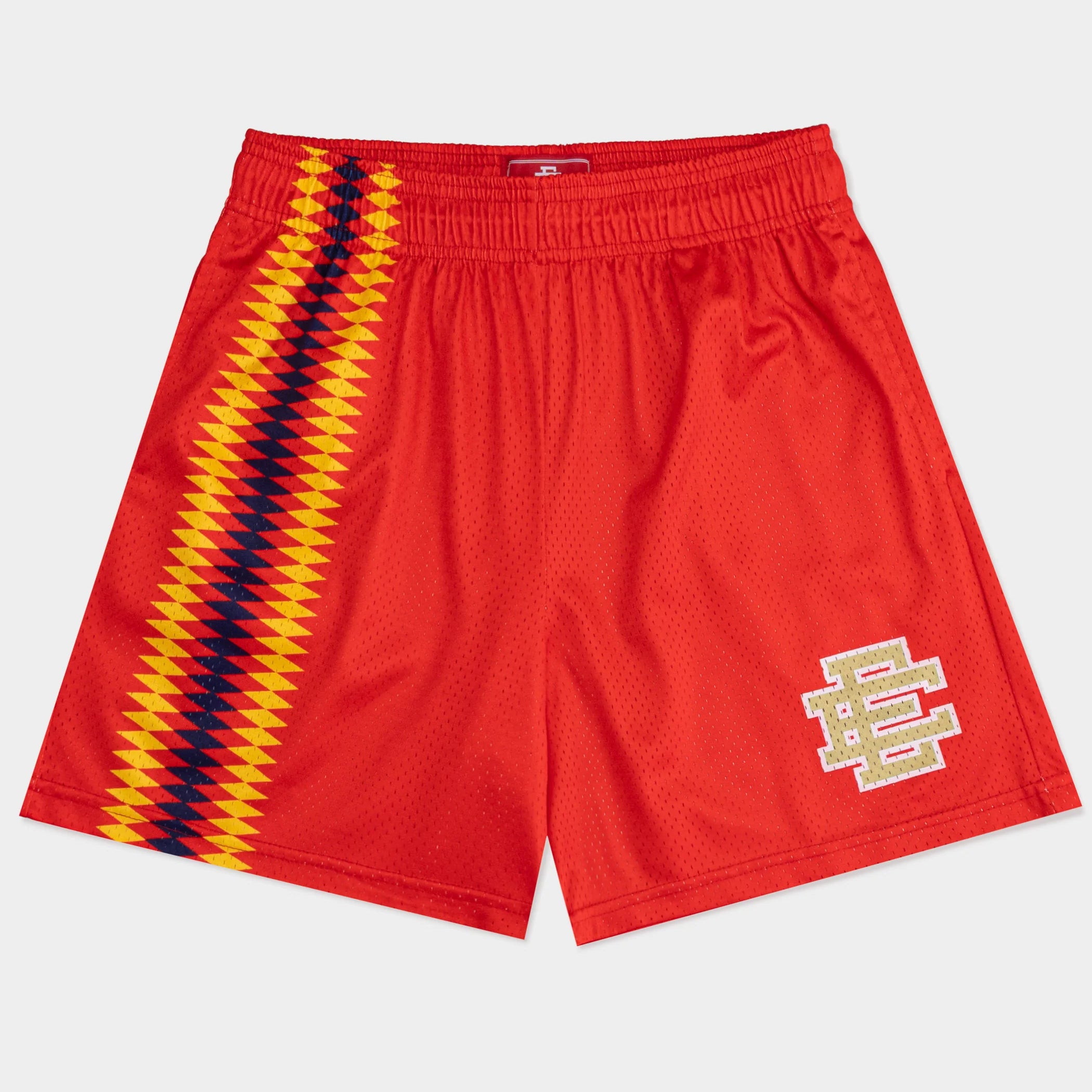 Eric Emanuel Red/Yellow Shorts