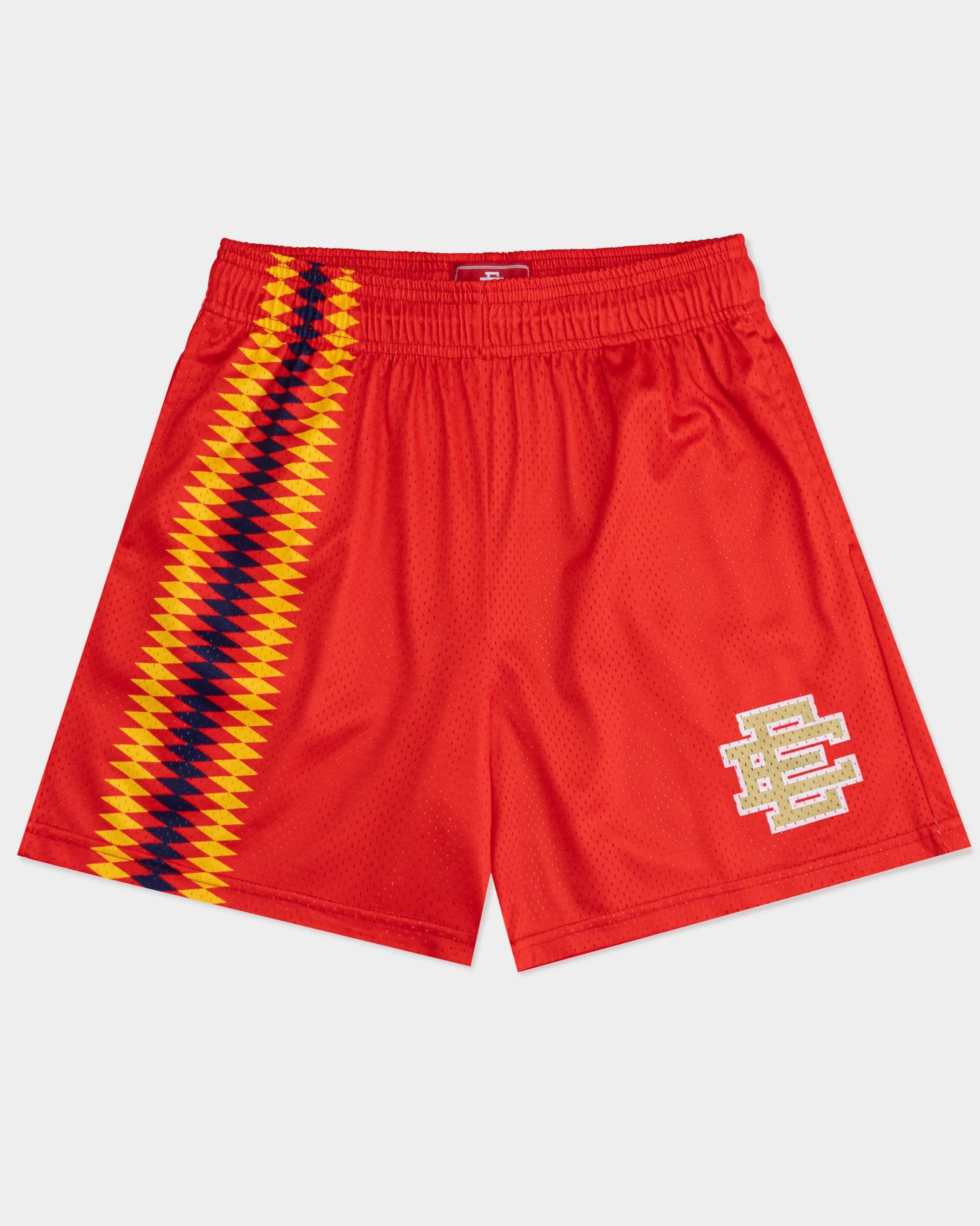 Eric Emanuel Red/Yellow Shorts