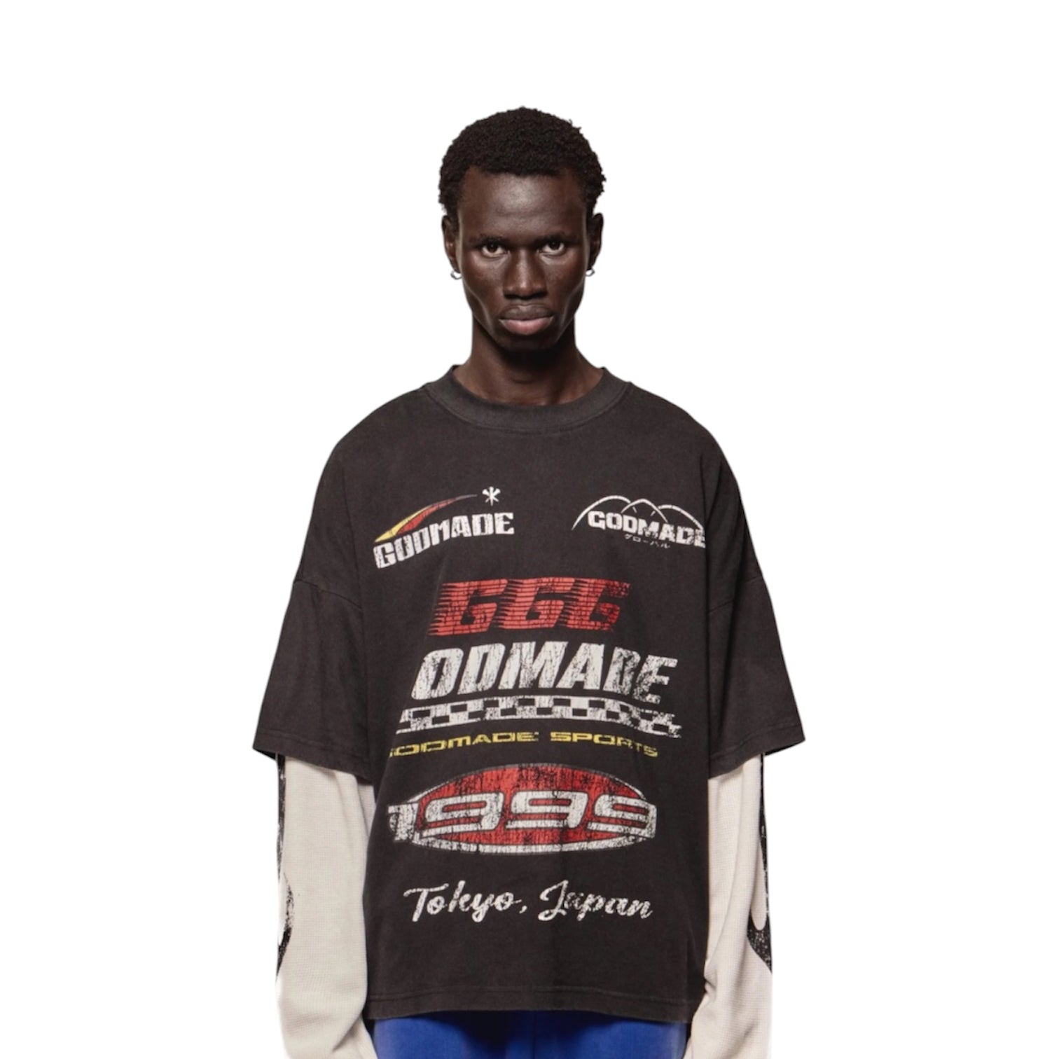 GODMADE TURBO LONG SLEEVE - WASHED BLACK