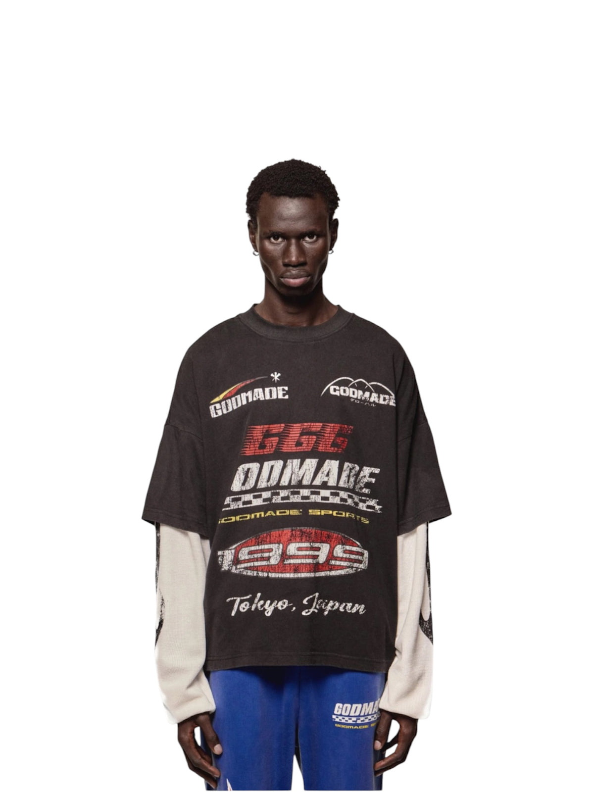 GODMADE TURBO LONG SLEEVE - WASHED BLACK