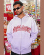 Last Lesson Script Hoodie Lilac